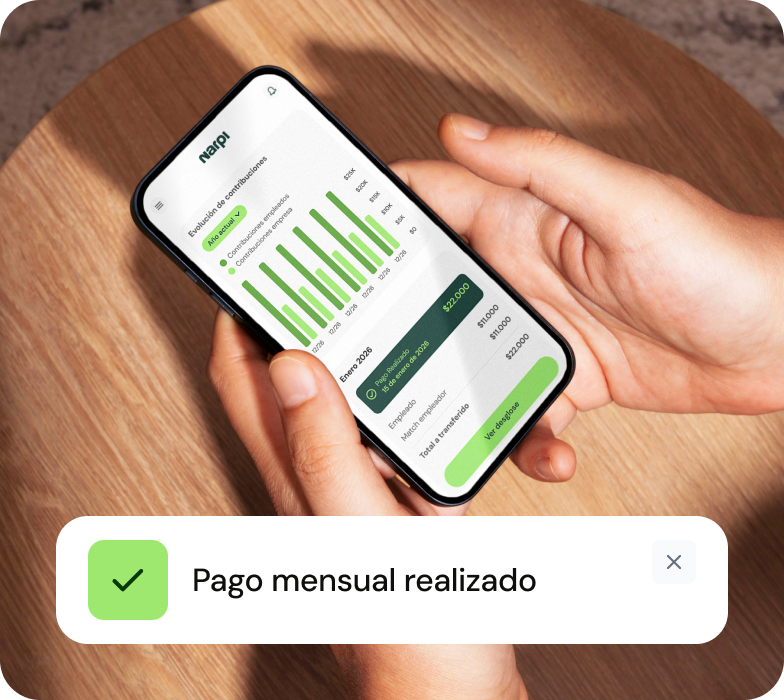 Un único giro mensual por el total